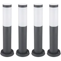 GLOBO Außenleuchte dimmbar Smart Gartenlampe Sockelleuchte Farbwechsel, Edelstahl anthrazit,