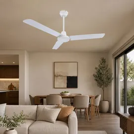 GLOBO Ferro 142 cm Deckenventilator metall weiß