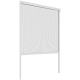 WINDHAGER Insektenschutz Basic Rollofenster PVC, Insektenschutzrollo, Fliegengitterrollo, Selbstbausatz 130 x 160cm, weiß, 04503