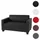 Mendler Sessel Lyon Kunstleder 2er 0 x 0 x 0 cm Schwarz