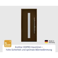 EcoStar Haustür ISOPRO IP 020S terrabraun 110 x 210 cm