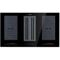 Klarstein Full House DownAir Induktionskochfeld mit Dunstabzug 90 cm Schwarz