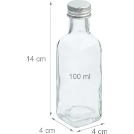 Relaxdays Kleine Flaschen 100 ml 24 St.