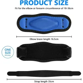 luxuskollektion Ellenbogenbandage 2 Stück Blau