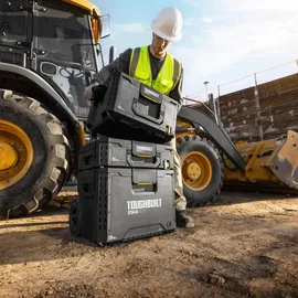 ToughBuilt Werkzeugwagen Kunststoff/Stahl 86 x 56 x 40 cm schwarz mit Rollen