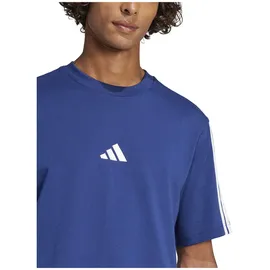 Adidas Essentials 3-Streifen Single Jersey Kurzarm-T-Shirt Dark Blue / White 2 L