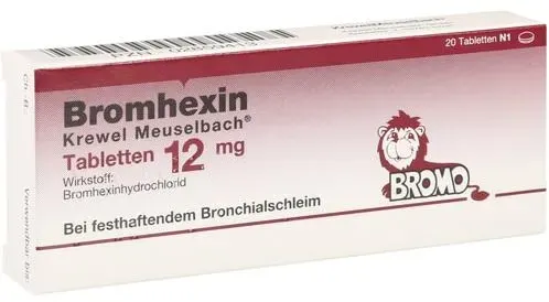 BROMHEXIN Krewel Meuselb.Tabletten 12mg 20 St