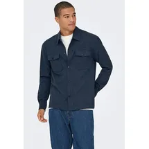Only & Sons Hemdjacke Dunkelblau L