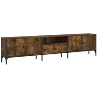 VidaXL TV-Schrank mit Schublade Räuchereiche 200x25x44cm Holzwerkstoff
