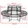 DanDiBo Ambiente Rundbank 200 x 100 x 200 cm Schwarz