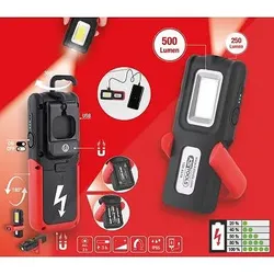 Ks Tools Mobile Werkstatt-Handlampe, knickbar, 500 Lumen [Hersteller-Nr. 150.4510]