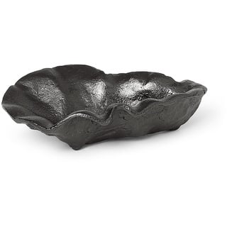 ferm LIVING - Oyster Dekoschale, Messing schwarz