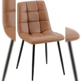 CLP Esszimmerstuhl Antibes Kunstleder dunkelbraun