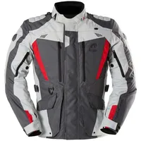 Furygan Apalaches Evo, Textiljacke wasserdicht - Grau/Hellgrau/Rot - L