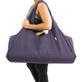 Yogiii Yogatasche YogiiiTotePro | Die Originale Yoga Tasche | Yogatasche Für Matte Und Zubehör | Yogamatte Tasche Groß Mit Seitentasche, Kaiserliches Purpur