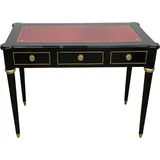 Casa Padrino Barock Schreibtisch Schwarz / Gold / Bordeaux Sekretär Luxus Möbel