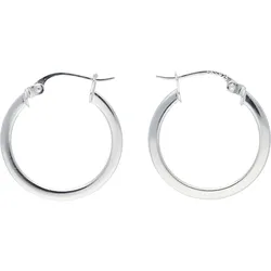Paar Creolen VIVANCE "klassisch", silber (silber 925), Ohrringe, Damen, Silber 925 (Sterlingsilber)