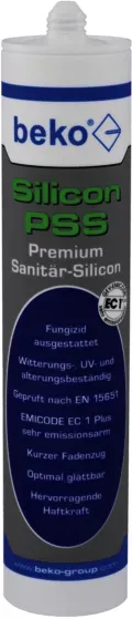 Sanitär-Silikon - beko Silicon PSS Premium - quarzgrau, 310ml