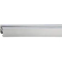 MYDECO Gardinenstange für Gleiter Edelstahl-Optik 1,8 cm x 1,8 cm Länge 160 cm