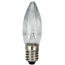 Eltric Baumkerzen LED Batterie 8-55V 0,2W halbgeriffelt Weiß