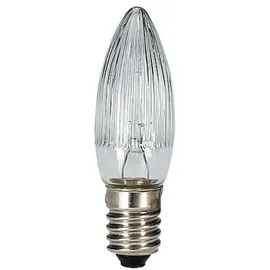 Eltric Baumkerzen LED Batterie 8-55V 0,2W halbgeriffelt Weiß