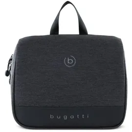 Bugatti Universum Kulturtasche mit extra Kosmetiktasche, Kulturbeutel für Urlaub, Hotel, Sport - Schwarz