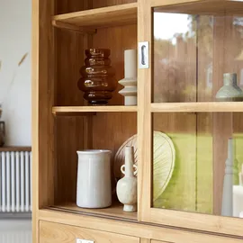 Tikamoon Geschirrschrank 162 x 210 x 46 cm Beige