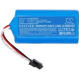 Techtek Akku für T20+ N18650CP 4S1P 14,4V Blau