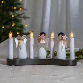 eglo christmas Lichterbogen mit 4 Glühbirnen Fensterleuchter Engeln 40 x 30 cm