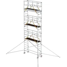 Günzburger Munk Rollgerüst SG 0,75 x 2,45 m mit Ausleger Plattformhöhe 6,43 m