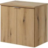 [en.casa] Waschtischunterschrank Skelbolu 60x60x40 cm Eicheoptik