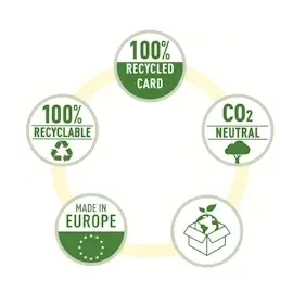 Esselte Ordner, 100% Recycling-Karton, Weiß,