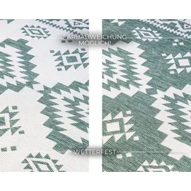 ELLE DECORATION Dynamic Wendeteppich 80 x 150 cm Grün