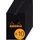 Rhodia 10x Block geheftet 8,5x12cm 80 Blätter liniert 80g, Schwarz, 126009C