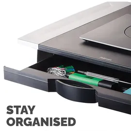Fellowes Monitorständer Office Suites Standard Schwarz/Silber
