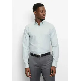 OLYMP No. Six Super Slim Fit Business-Hemd Modern Kent Uni Twill, Hellgruen, 37