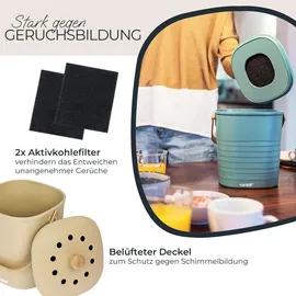 HMF Biomülleimer 3 l Beige
