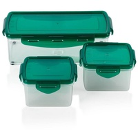 Genius Aufbewahrungssystem Nicer Dicer Fusion smart, (Set), inkl. Frischhaltedeckel(1x 1,25l & 2x0,4l) Auffangbehälter Dosen Box grün