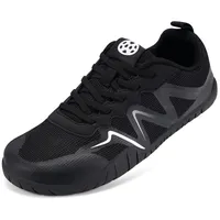 Sisttke Herren Damen Barfußschuhe Traillaufschuhe Barfussschuhe Fitnessschuhe Minimalschuhe Barfuss Schuhe Laufschuhe Zehenschuhe Sommer Joggingschuhe Minimalistische Barfusslaufschuhe,Schwarz,47 EU - 47 EU