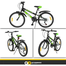 ACTIONBIKES MOTORS Actionbikes Kinderfahrrad Arrow 20 Zoll Gangschaltung, V-Brake-Bremsen, verstellbar, Diamantrahmen