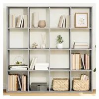 vidaXL Bücherregal 137,5 x 29 x 137,5 cm Grau