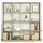 vidaXL Bücherregal 137,5 x 29 x 137,5 cm Grau