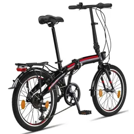 licorne bike gmbh Licorne Bike Conseres Premium Falt Bike in 20 Zoll - Fahrrad für Herren, Jungen, Mädchen und Damen - Shimano 6 Gang-Schaltung - Hollandfahrrad