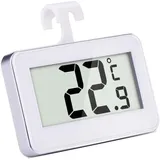 Ersandy - Digitales Thermometer Für Kühlschränke, Gefrierschränke, Digitales Thermometer Und Innentemperaturüberwachung, Weiß