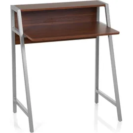 HJH Office Schreibtisch Dumont Silber-/Walnussfarben