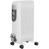 Tronitechnik TroniTechnik® Elektroheizung Ölradiator Öl-Heizung Radiator 3 Heizstufen 7 Rippen Elektrischer Heizkörper Energiesparend