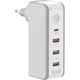 Budi Dual USB Charger with Timer Charge, USB Ladegerät, Schwarz
