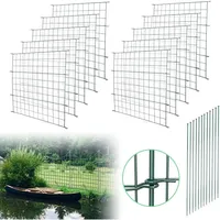 Teichzaun Steckzaun Wildzaun Gartenzaun Tiergehege Zauntor Unterbogen 10x - Vingo