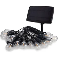 VELLEMAN Solar LED Lichterkette 15 m Schwarz