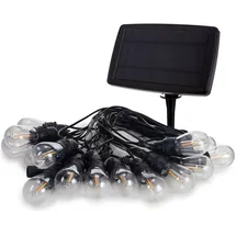 VELLEMAN Solar LED Lichterkette 15 m Schwarz